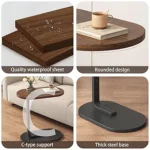 Modern C-Shaped End Table - Image 7