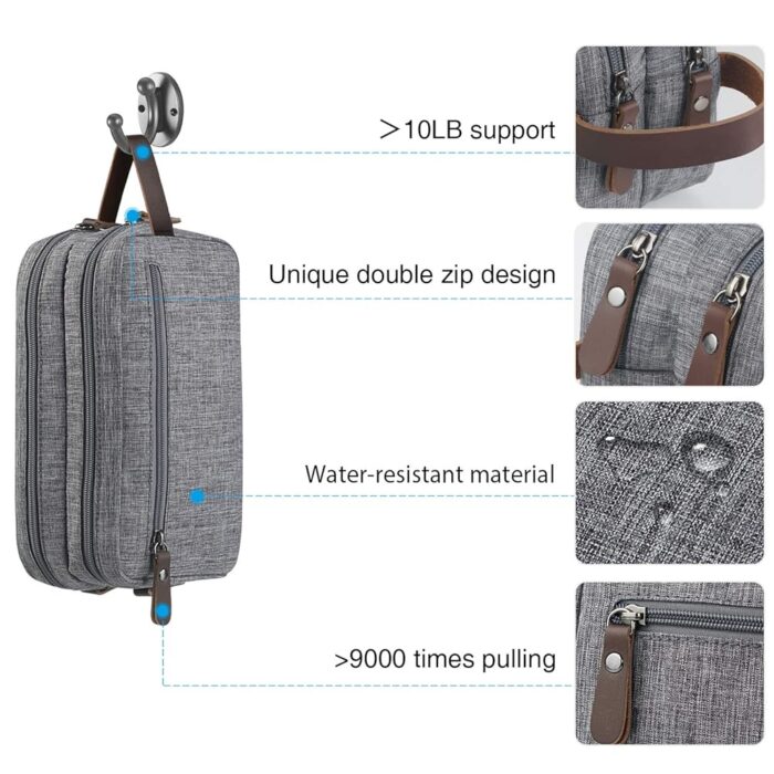 Men's Large Toiletry Bag - Image 5