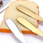 Stainless Steel Butter Knife With Hole Cheese Butter Cutter - Image 15