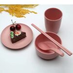 6 Pcs Wheat Straw Tableware Set - Image 7