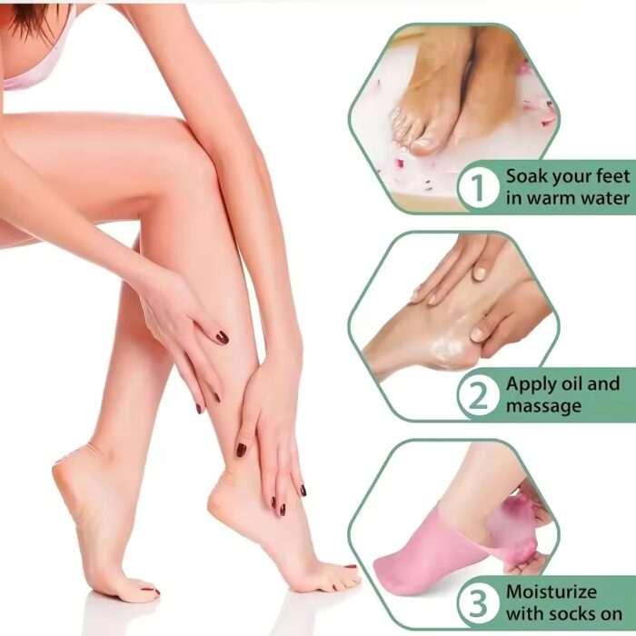 Moisturizing Silicone Gel Socks - Image 3