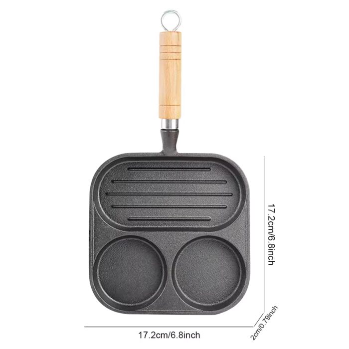 2 Hole Cast Iron Pan - Image 2