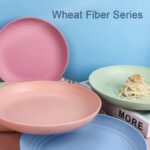 Unbreakable Wheat Straw Dish Fruit Plate