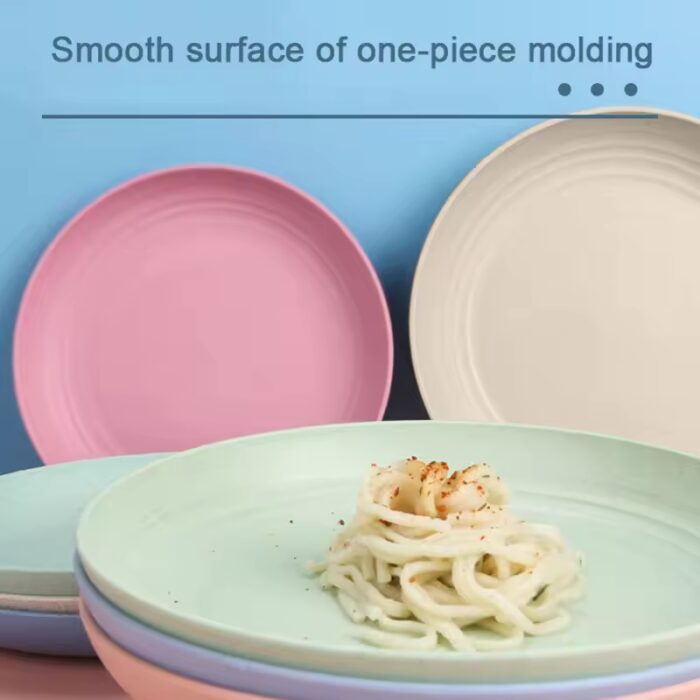 Unbreakable Wheat Straw Dish Fruit Plate - Image 4