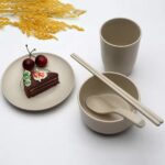 6 Pcs Wheat Straw Tableware Set - Image 5