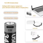 1.5V AA 3400 mWh Type-C Rechargeable Battery - Image 6