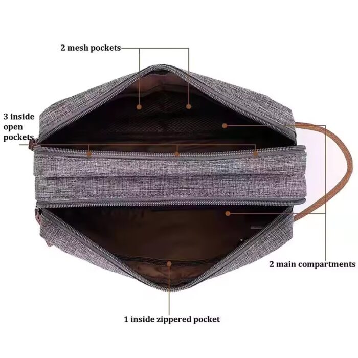 Men's Large Toiletry Bag - Image 3