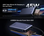 UGREEN 20000mAh 45W Power Bank with Built-in Cable – PB536 - 55988B - Image 5