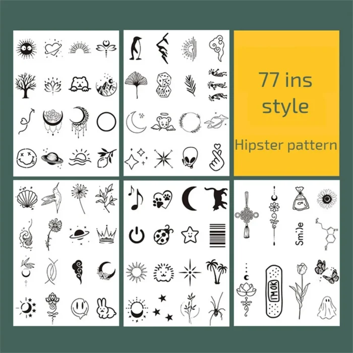 Waterproof Mini Temporary Tattoo Stickers - Image 13