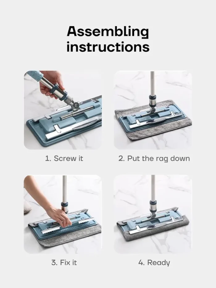 360° Rotating Mop Stainless Steel - Image 3