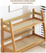Double Layer Wooden Organizer Shelf - Image 4