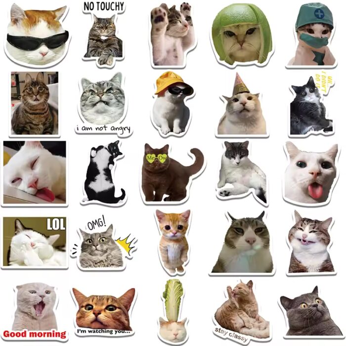 Cat Funny Meme Stickers - Image 5