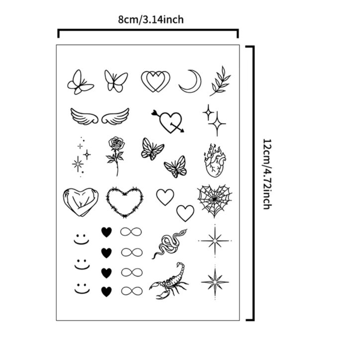 Waterproof Mini Temporary Tattoo Stickers - Image 6