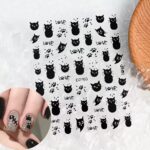 Black Cat Nail Stickers - Image 5