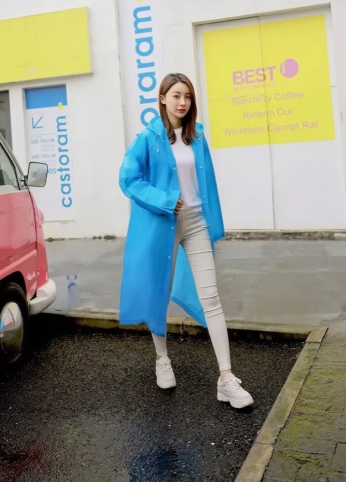 Hooded Rain Coat - Image 6