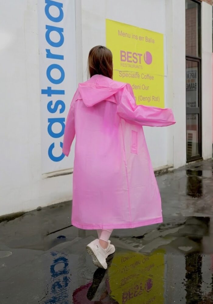 Hooded Rain Coat - Image 8