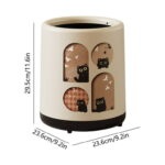 Household Trash Can With Lid - Image 3
