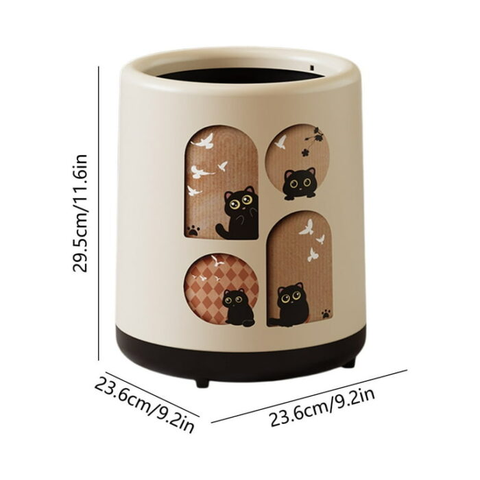 Household Trash Can With Lid - Image 3