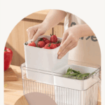 Refrigerator Storage Box With Divider