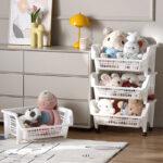 ABS vegetable basket 5 layer with wheels - Image 6