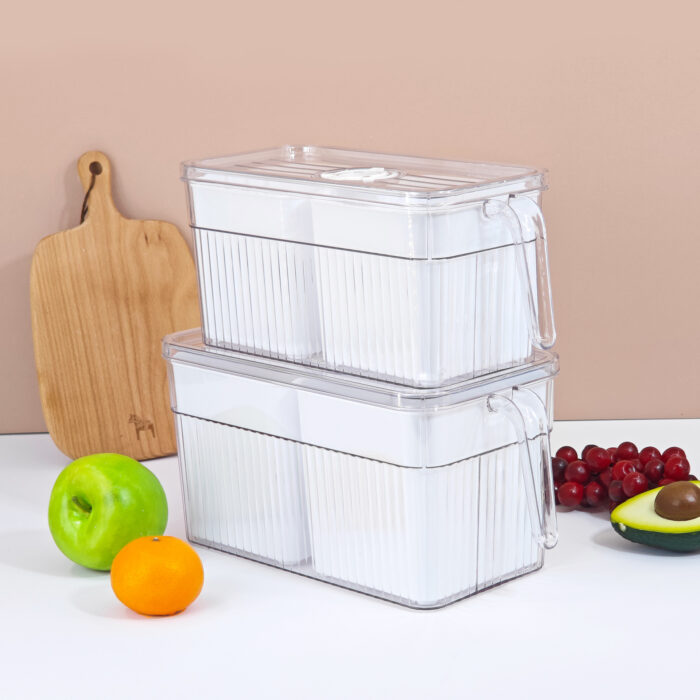 Refrigerator Storage Box With Divider - Image 5