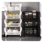 ABS vegetable basket 5 layer with wheels
