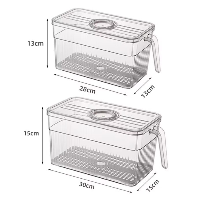 Refrigerator Storage Box With Divider - Image 2