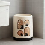 Household Trash Can With Lid - Image 5