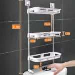 Three Layer Wall Mounted Bathroom Organiser - Image 2