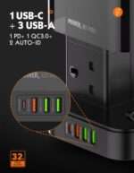 Ldnio 6 AC Tower Extension Power Socket SKW6457 - Image 5