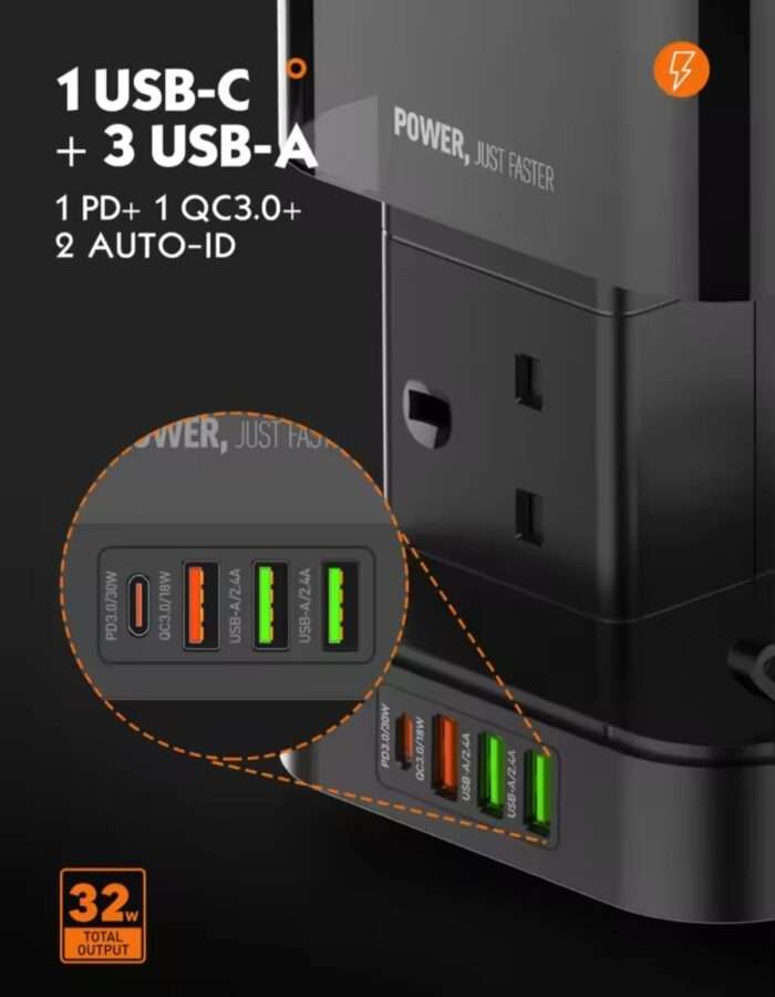 Ldnio 6 AC Tower Extension Power Socket SKW6457 - Image 5