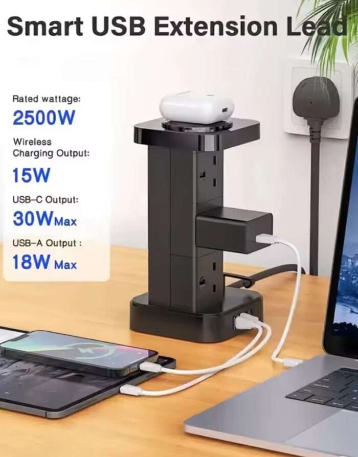 Ldnio 6 AC Tower Extension Power Socket SKW6457 - Image 3
