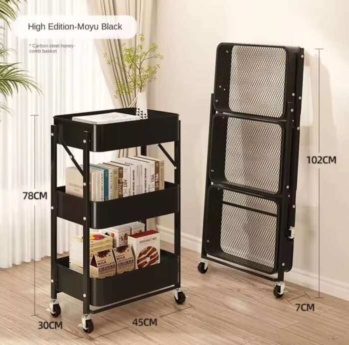 3 Layer Metal Trolley - Image 2