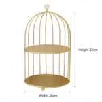2 Layer Nordic Makeup Rack | Dessert Rack - Image 2