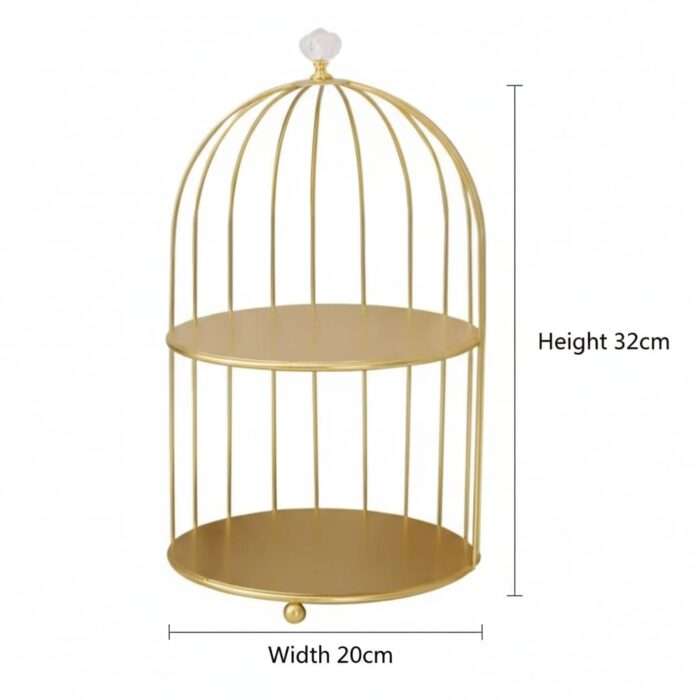 2 Layer Nordic Makeup Rack | Dessert Rack - Image 2