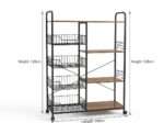 4 Layer Wooden and Iron Rack - Image 3