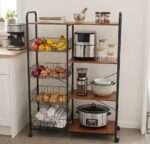 4 Layer Wooden and Iron Rack - Image 2