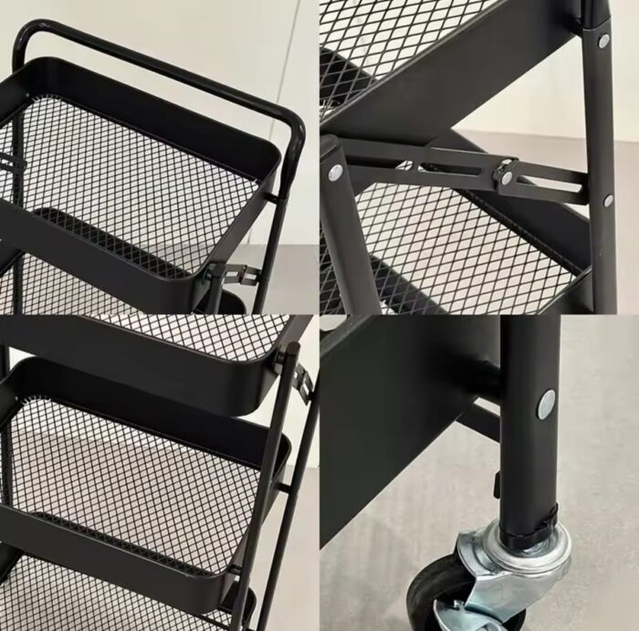 3 Layer Metal Trolley - Image 4