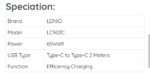 LDNIO LC902C USB 65W. Type C USB 3.2 Cable Fast Charging Data Cable for Iphone 2 Meters 65W - Image 8
