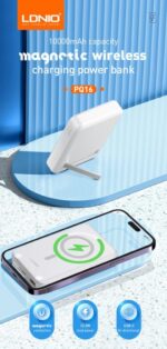 LDNIO PQ16 | 10000mAh Magnetic Wireless Power Bank - Image 11