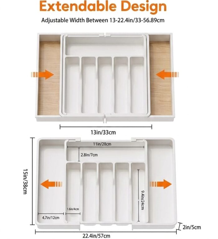 Expandable Utensil Drawer Organiser - Image 2