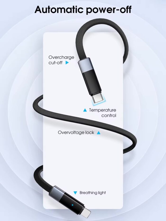 LDNIO LC241i 30w USB Type-C to lightning Data Cable - Image 8
