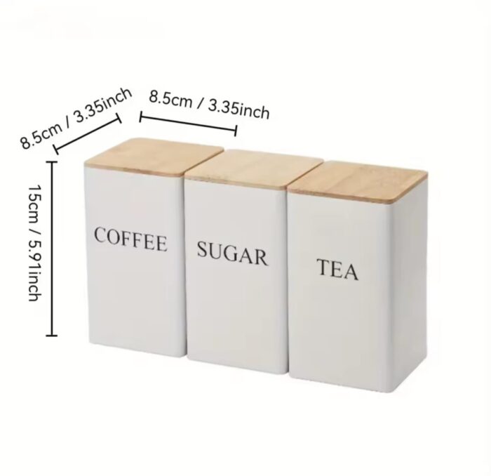 3 PCS Metal Canister Set 1000ML - Image 3
