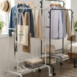 Double Pole Cloth and Shoe Rack | Carbon Steel
