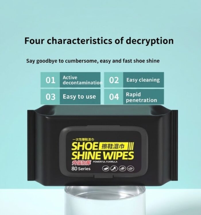 Shoe Shine Wipes (80 Wipes Pack) - Image 3