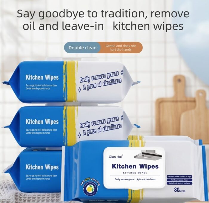 Kitchen Cleaning Wipes (80 Wipes Pack) - Image 5