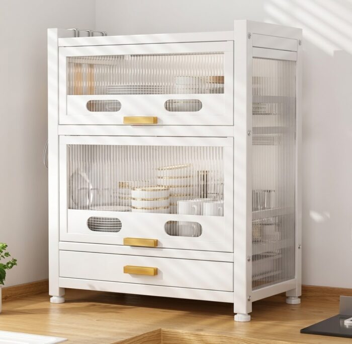 Kitchen Dish Storage Shelf - 2 Tier - Image 8
