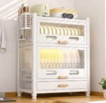 Kitchen Dish Storage Shelf - 2 Tier - Image 7