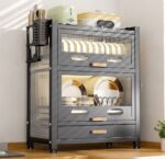 Kitchen Dish Storage Shelf - 2 Tier - Image 3