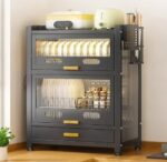 Kitchen Dish Storage Shelf - 2 Tier - Image 4